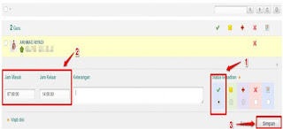 set jam masuk dan pulang di simpatika
