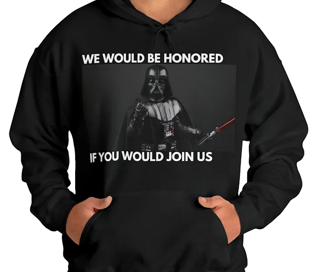 Unisex "We Would Be Honored If You Would Join Us" Darth Vader Heavy Blend™ Hooded Sweatshirt