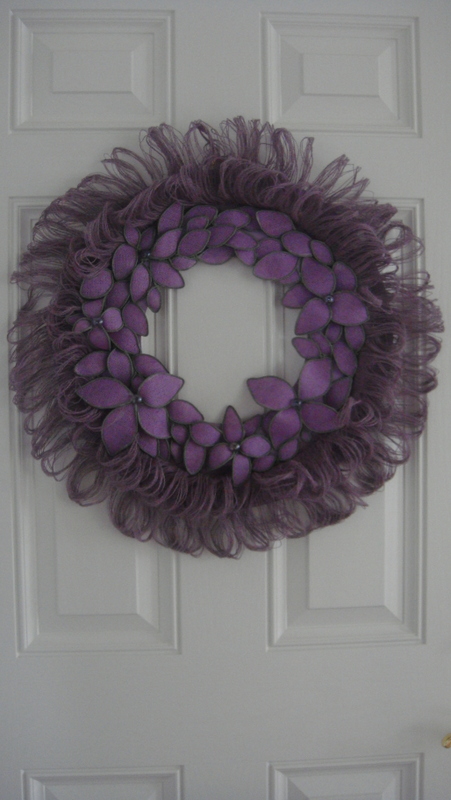 Burlap Fringed Wreath