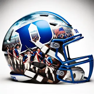 Duke Blue Devils Patriotic Concept Helmet