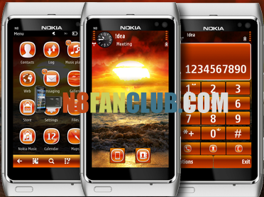 Seashore HD Theme for Nokia N8 & Belle smartphones - Signed Theme Download