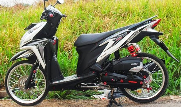  Modifikasi  Honda Vario  Techno 125  Velg Jari Jari Terbaru