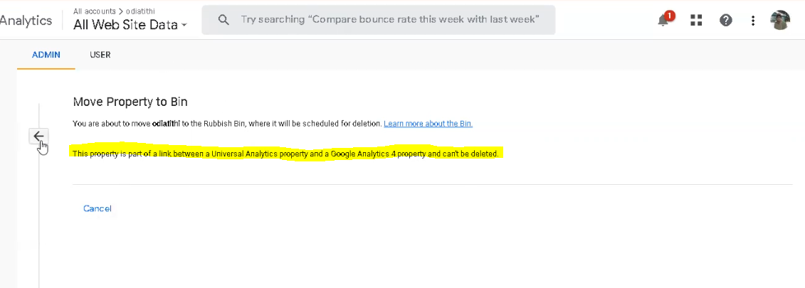 Google_analytics_property_error