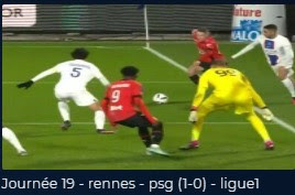 le match entre Rennes et PSG