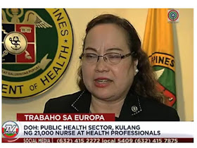    The Department of Labor And Employment announced that Europe is in need of 22,000 nurses of all these position are reserved for Filipinos.   According to Labor Undersecretary Dominador Say, based on his meeting with the European recruiters, the minimum salary offered for Filipino nurses will be Php 150,000 with benefits. He also said, that Filipino nurses will have 6 months working visa, which can be converted to immigrant status after 6 months, thereafter the immigrant nurse can bring his or her family after another 6 months.         The recruiters require that applicants must be licensed nurse and can speak German language.     Health Secretary Paulyn Ubial admitted that there is shortage of nurses in the public health sector of 21,000 nurses and health professionals. These however should not be a problem in case more nurses choose to work abroad because there is still over supply from the nursing graduates. She added, the compensation package for nurses in Philippines has also increased tremendously in the past five years,   DOLE is also encouraging those who plan to work overseas to be careful and vigilant with illegal recruiters.  Applicants may check POEA for the TripleWin project or recruitment of nurses for Germany or may verify from POEA website the list of job orders for nurses in any of the European countries.     ©2017 THOUGHTSKOTO