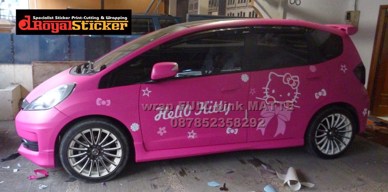 Gambar Modifikasi Honda Jazz Hello Kitty Terlengkap 