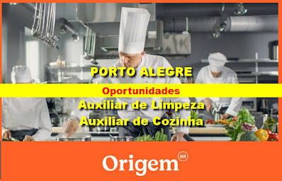 Restaurante em Porto Alegre abre vagas para Auxiliar de Limpeza e de Cozinha