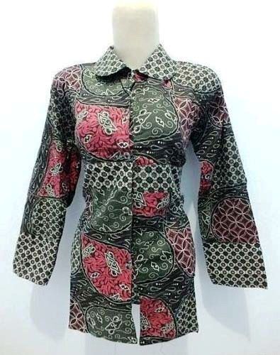  ff 35 model seragam batik guru modis dan polos modern 