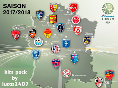 PES 2013 Ligue 2 Kitpack by Lucas2407 Season 2017/2018