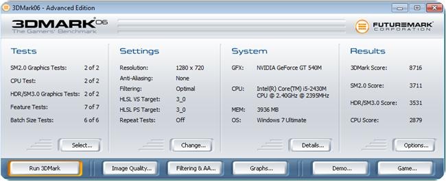 Acer Aspire 4752G Benchmark., 1