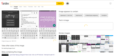 contoh hasil pencarian gambar dengan yandex search