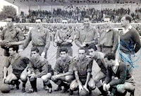 REAL VALLADOLID DEPORTIVO. Temporada 1954-55. Tini, José Luis, Lolo, Lesmes I, Murillo, Saso. Lasala, Lasuén, Matito, Losco, Carlos Ducasse y Benegas (portero suplente). DEPORTIVO ALAVÉS 1 REAL VALLADOLID DEPORTIVO 4. Domingo 03/10/1954. Campeonato de Liga de 1ª División, jornada 4. Vitoria, Álava, España, estadio de Mendizorroza.