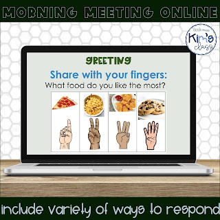 Tips for morning meeting during online learning