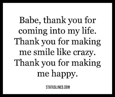 thank you for coming into my life you make me smile quotes
