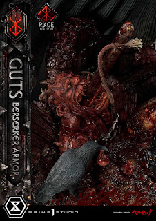 Berserk - Guts in Bersrk Armor Rage Edition y Unleash Edition Statues de Prime 1 Studio