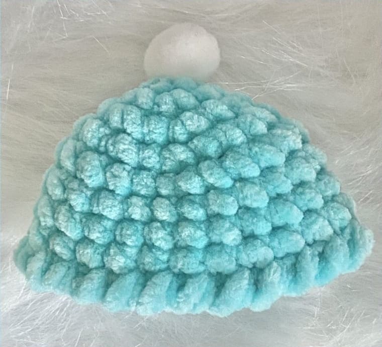 Crochet hat for a snowman