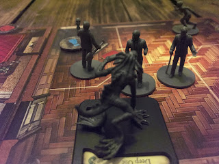 The investigators are attacked by a Deep One!