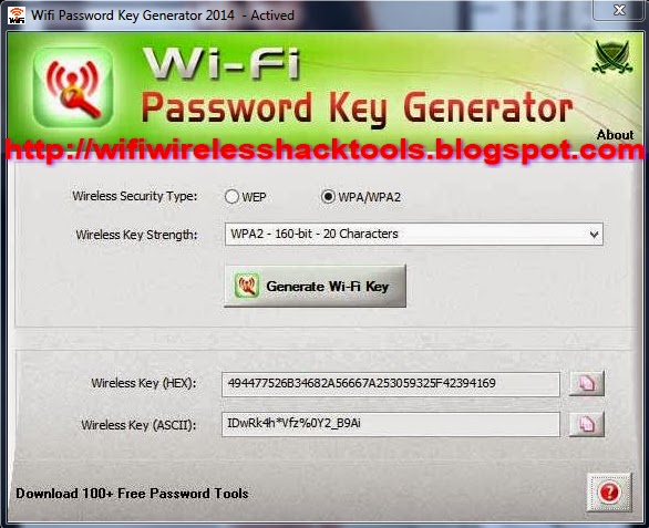 Wifi Password Key Generator 2014