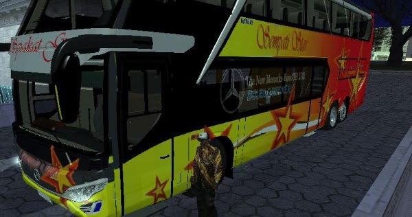 Bus Sempati Star Doubel Decker Red Yellow  GTAind  Mod 
