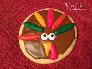 Thanksgiving Turkey Cookies  from My Turn (for us)