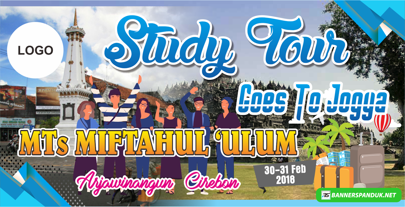 Contoh Banner Spanduk Study Tour Karya Wisata Jalan jalan 