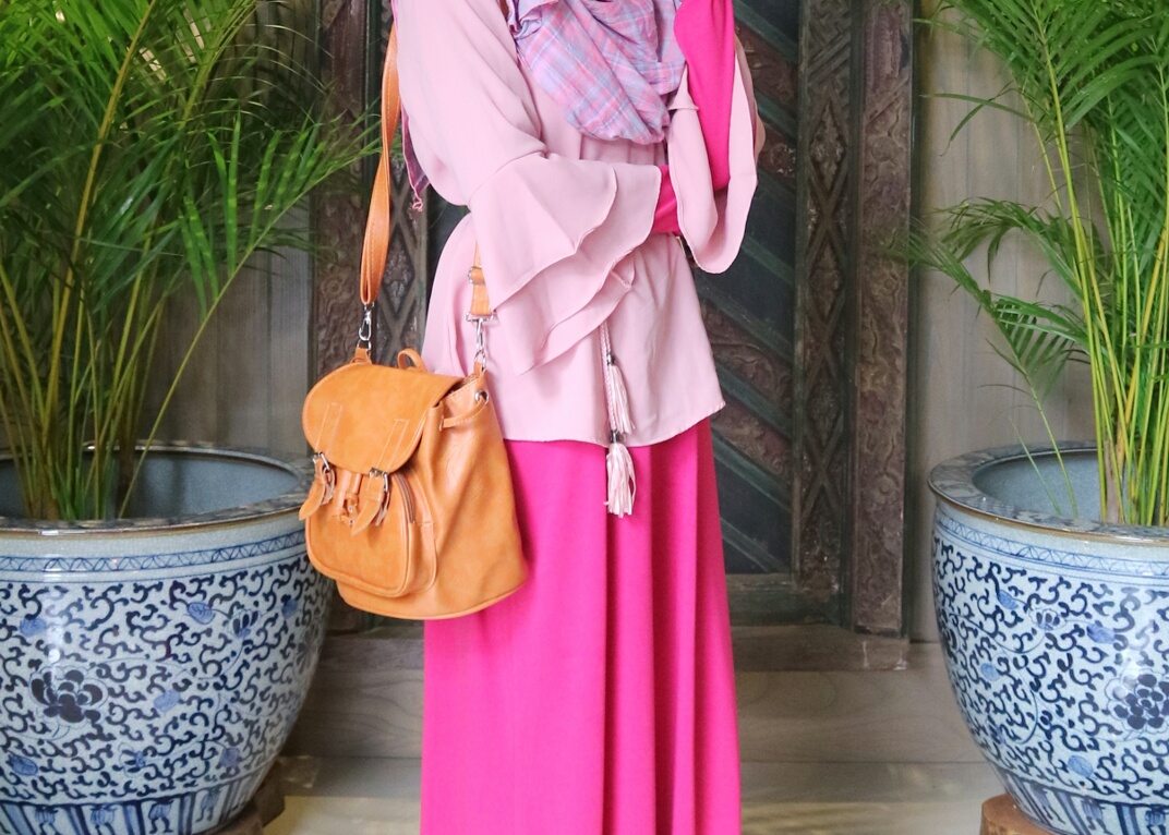 Beautifull Jilbab Yang Cocok Untuk Baju Warna Pink Fanta 