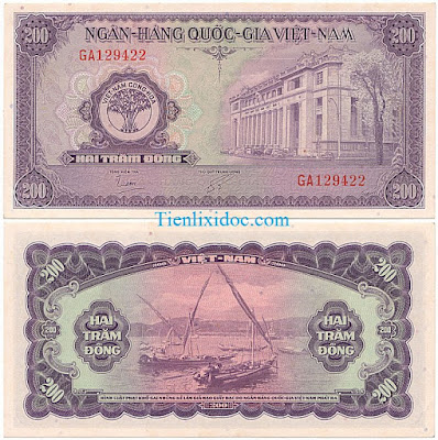 200 đồng việt nam cộng hòa 1955 lần 2