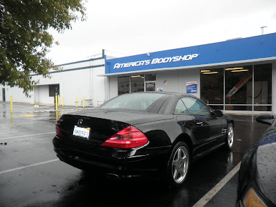 Mercedes Benz SL500 after bodywork at Almost Everything