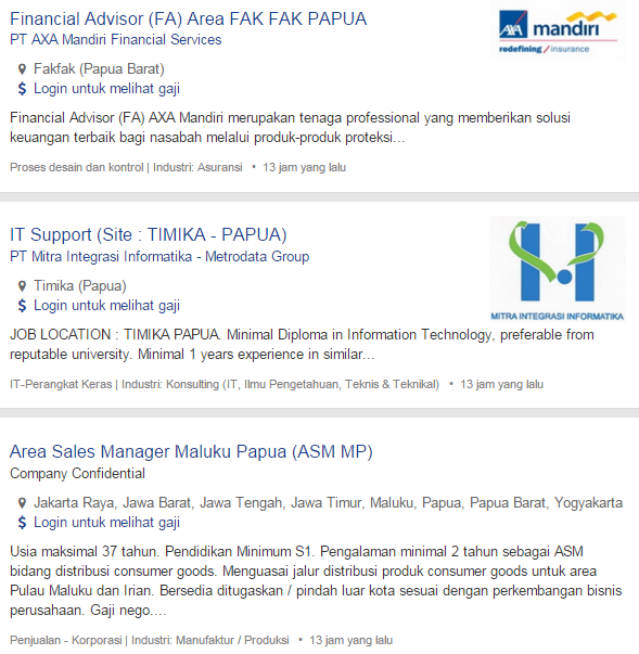 Bulan Ini – Lowongan Kerja Asmat Terbaru 2019