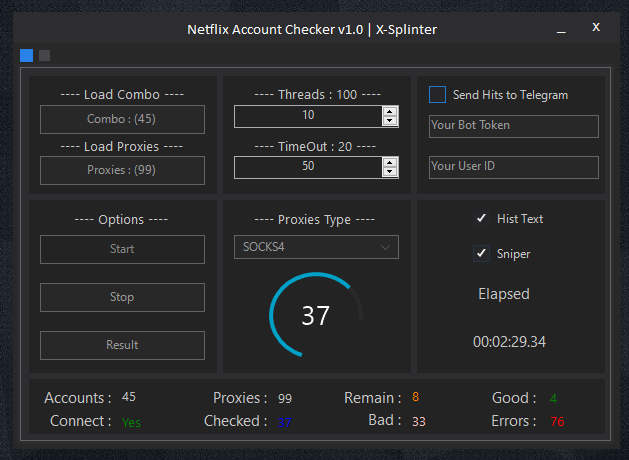 Netflix Valid Email Checker