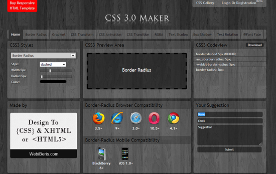 CSS3.0 Maker for CSS blogspot