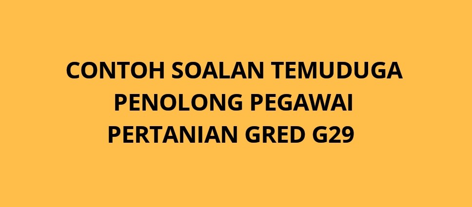 Contoh Soalan Isu Semasa Temuduga - J Kosong s