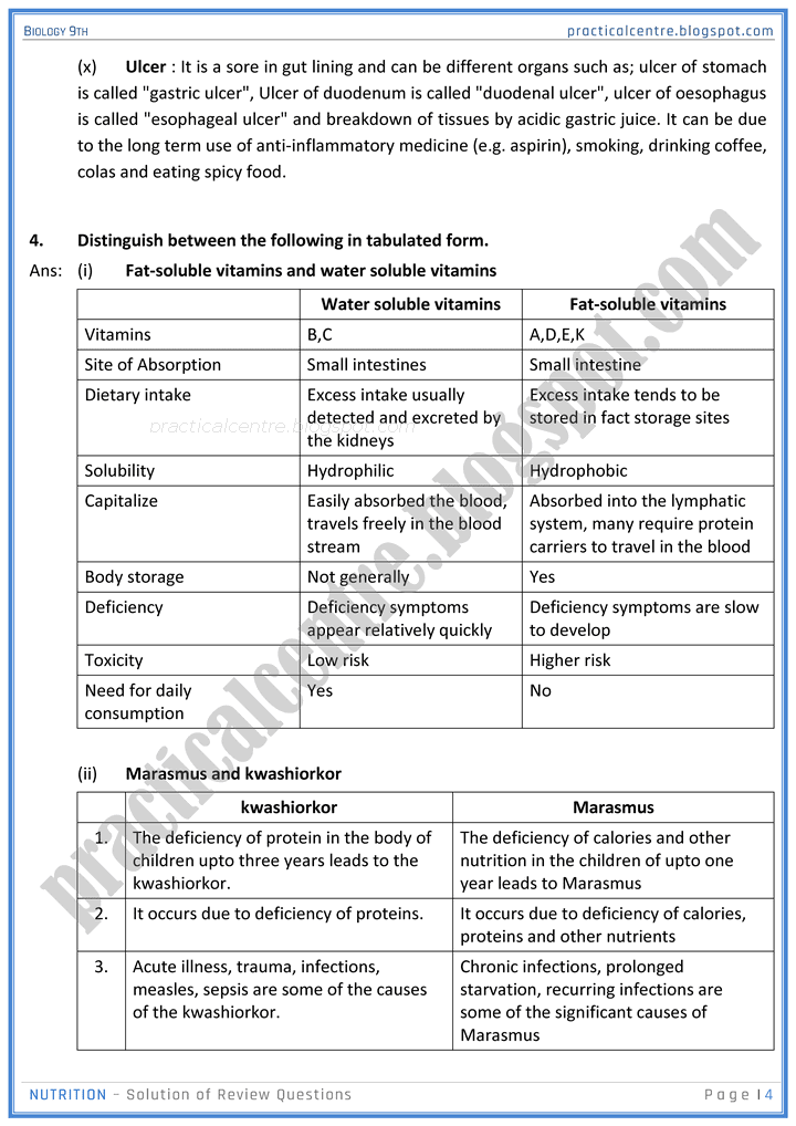 nutrition-review-question-answers-biology-9th-notes