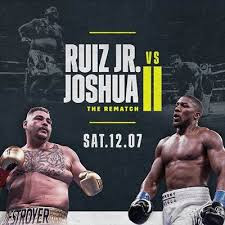 fin de semana y ambos peleadores, ¿Donde será, a que hora será,  y como será la pelea de Andy Ruiz vs Anthony Joshua?.