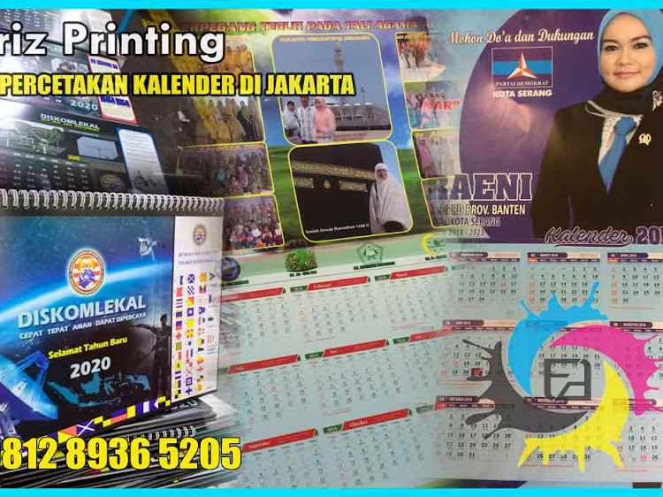 Pusat Cetak kalender Dinding dan kalender Meja di Jakarta Pusat GRATIS DESAIN