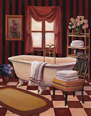 Vintage  Bathroom Artwork Prints Posters