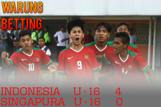 Indonesia U16 sukses menang 4-0 saat melawan Singapura