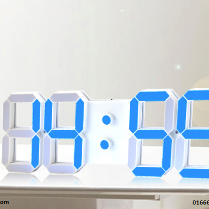 Đồng hồ Led 3D điện tử treo tường phòng GYM