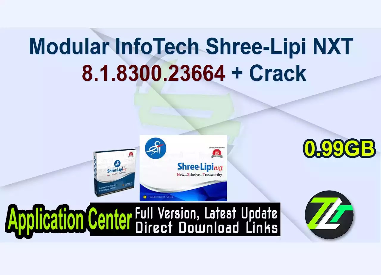 Modular InfoTech Shree-Lipi NXT 8.1.8300.23664 + Crack