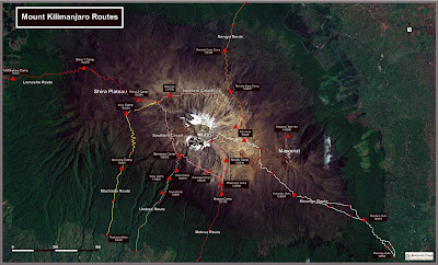 (Tanzania) - Mount Kilimanjaro Routes