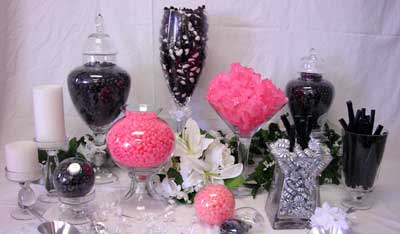 Pictures Candy Buffets Weddings on Have Always Loved Pink   Black Together