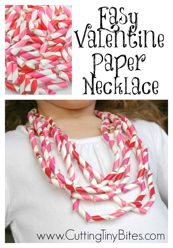 Easy Valentine Paper Necklace | What Can We Do With Paper ...