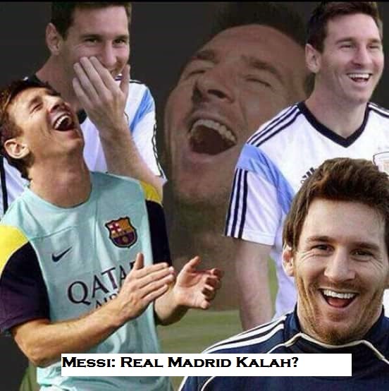 Meme Lucu Messi Real Madrid kalah