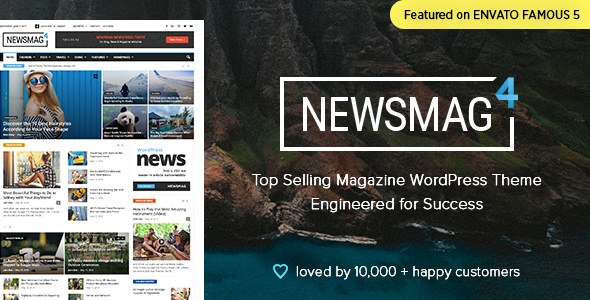Newsmag is a modern WordPress theme that lets you write articles and blog posts with ease Newsmag v4.5 – News & Magazine WordPress Theme