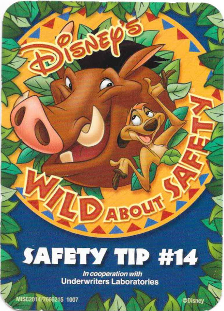 Disney Wild About Safety Card Number 14