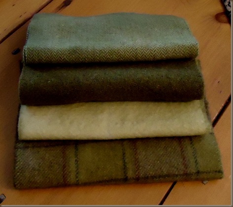 Green wool