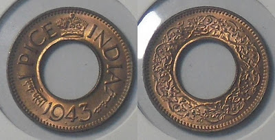 george vi 1943 one pice hole high crown