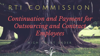 RTI Commission Continuation Salaries