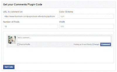Cara Cepat Membuat Komentar Facebook pada blog