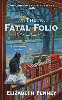 book cover of cozy mystery novel The Fatal Folio by Elizabeth Penney